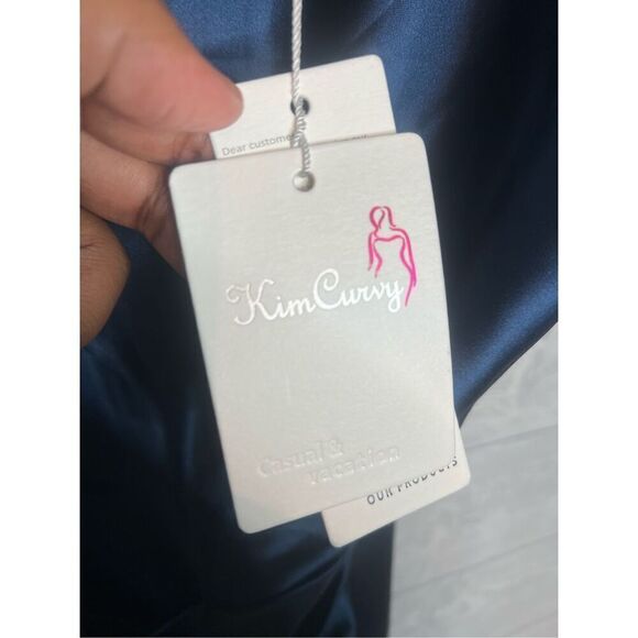 Kim Curvy Blue Dress - Picture 3 of 5